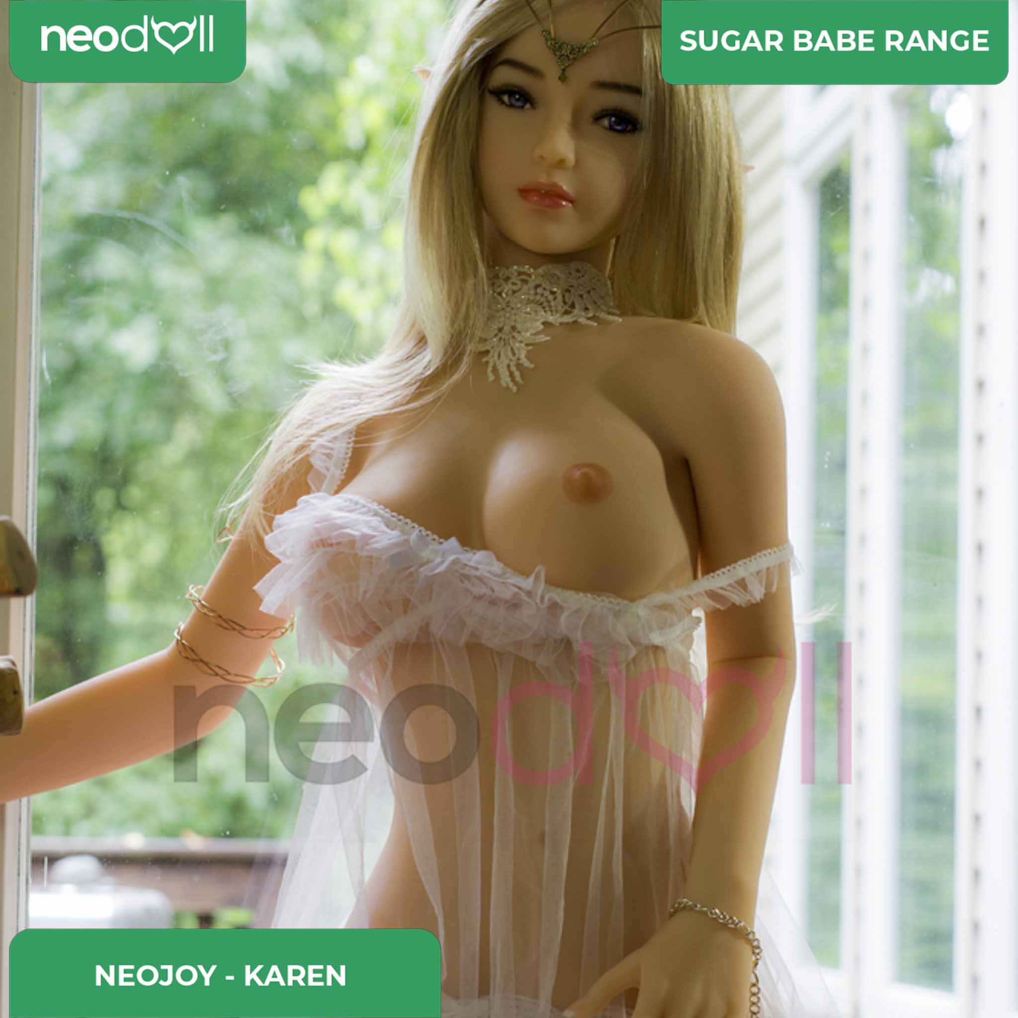 Neodoll Sugar Babe - Karen - Poupée de Sexe Réaliste - 148cm - Gel Sein - Utérus - Naturel