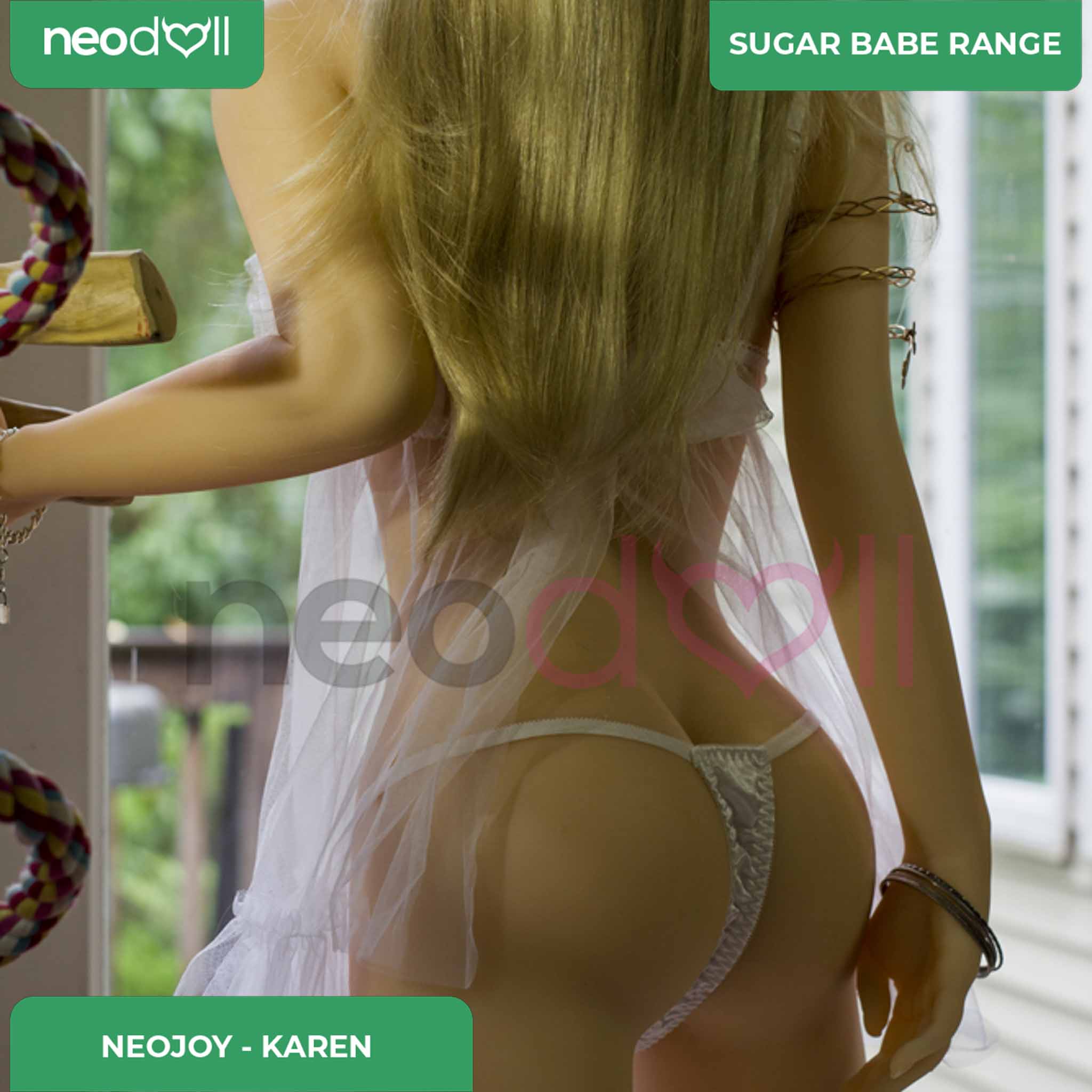 Neodoll Sugar Babe - Karen - Poupée de Sexe Réaliste - 148cm - Gel Sein - Utérus - Naturel