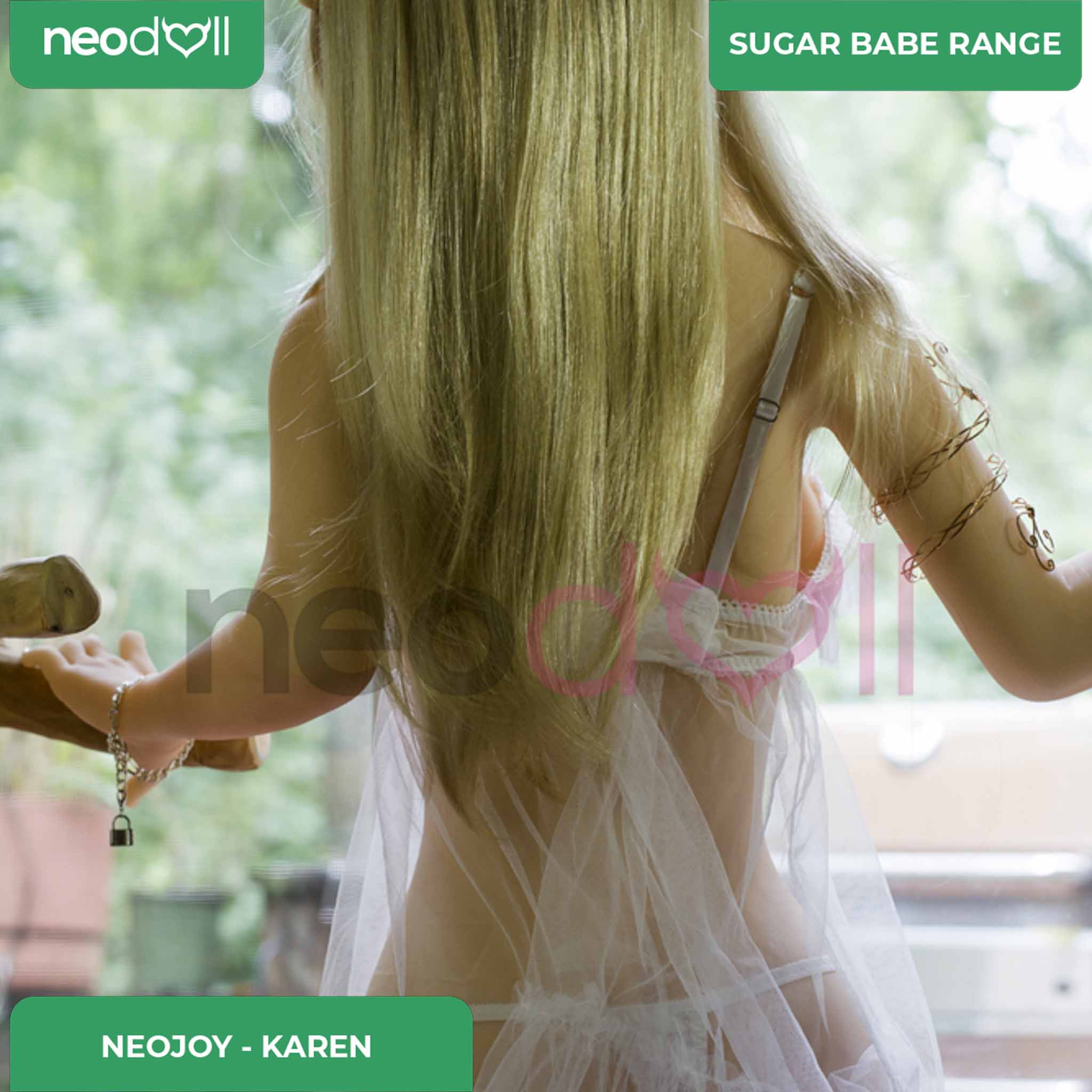 Neodoll Sugar Babe - Karen - Poupée de Sexe Réaliste - 148cm - Gel Sein - Utérus - Naturel