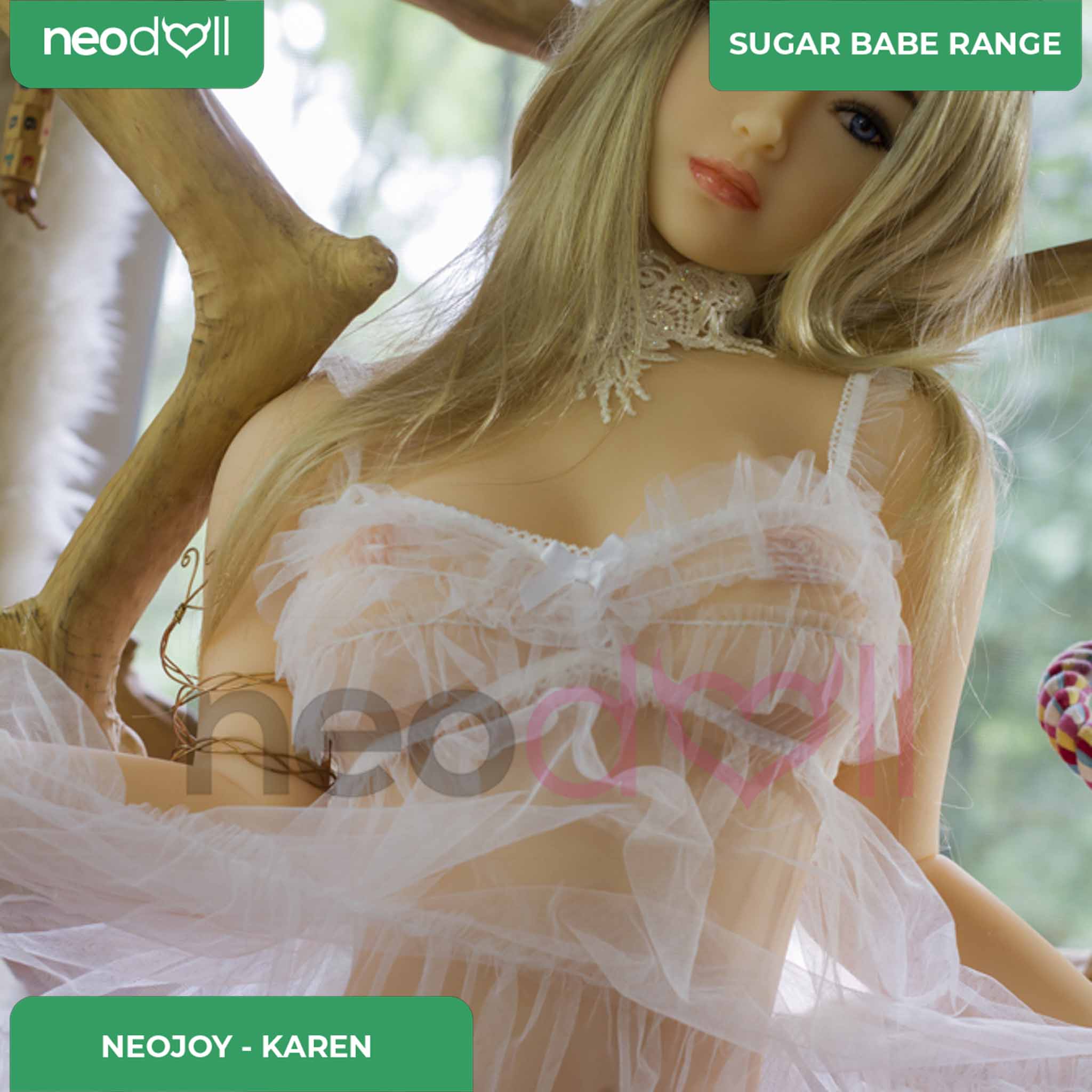 Neodoll Sugar Babe - Karen - Poupée de Sexe Réaliste - 148cm - Gel Sein - Utérus - Naturel