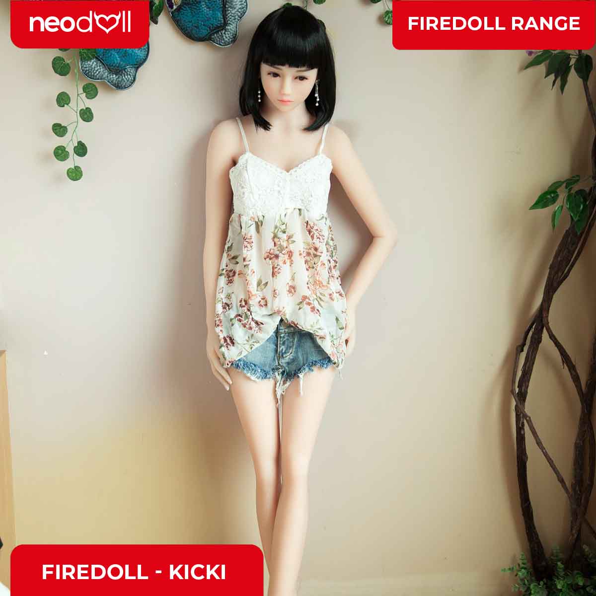Fire Doll - Kicki - Poupée de Sexe Réaliste - 157cm - Gel Sein - Naturel