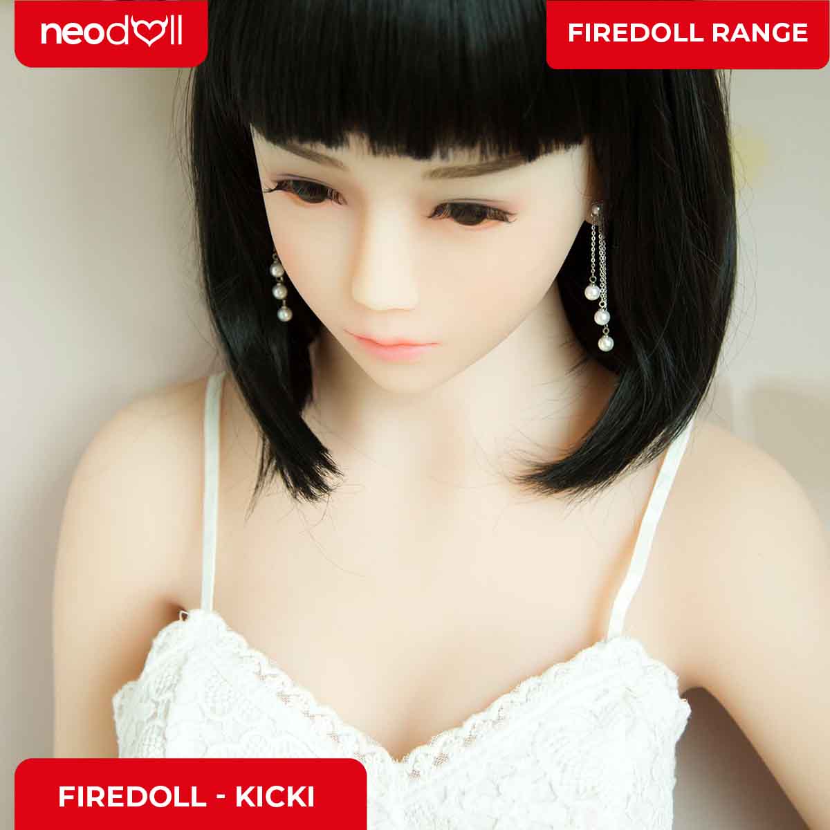 Fire Doll - Kicki - Poupée de Sexe Réaliste - 157cm - Gel Sein - Naturel