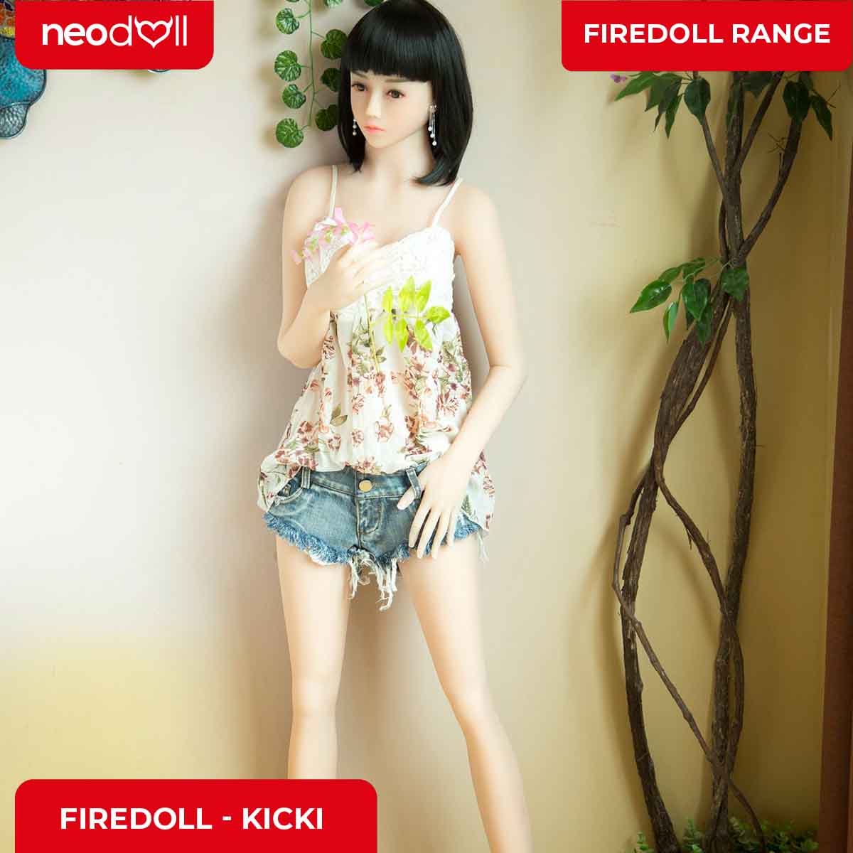 Fire Doll - Kicki - Poupée de Sexe Réaliste - 157cm - Gel Sein - Naturel