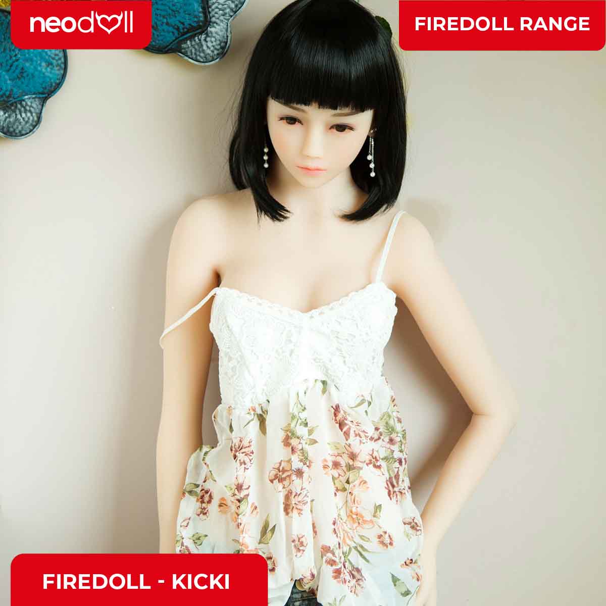 Fire Doll - Kicki - Poupée de Sexe Réaliste - 157cm - Gel Sein - Naturel