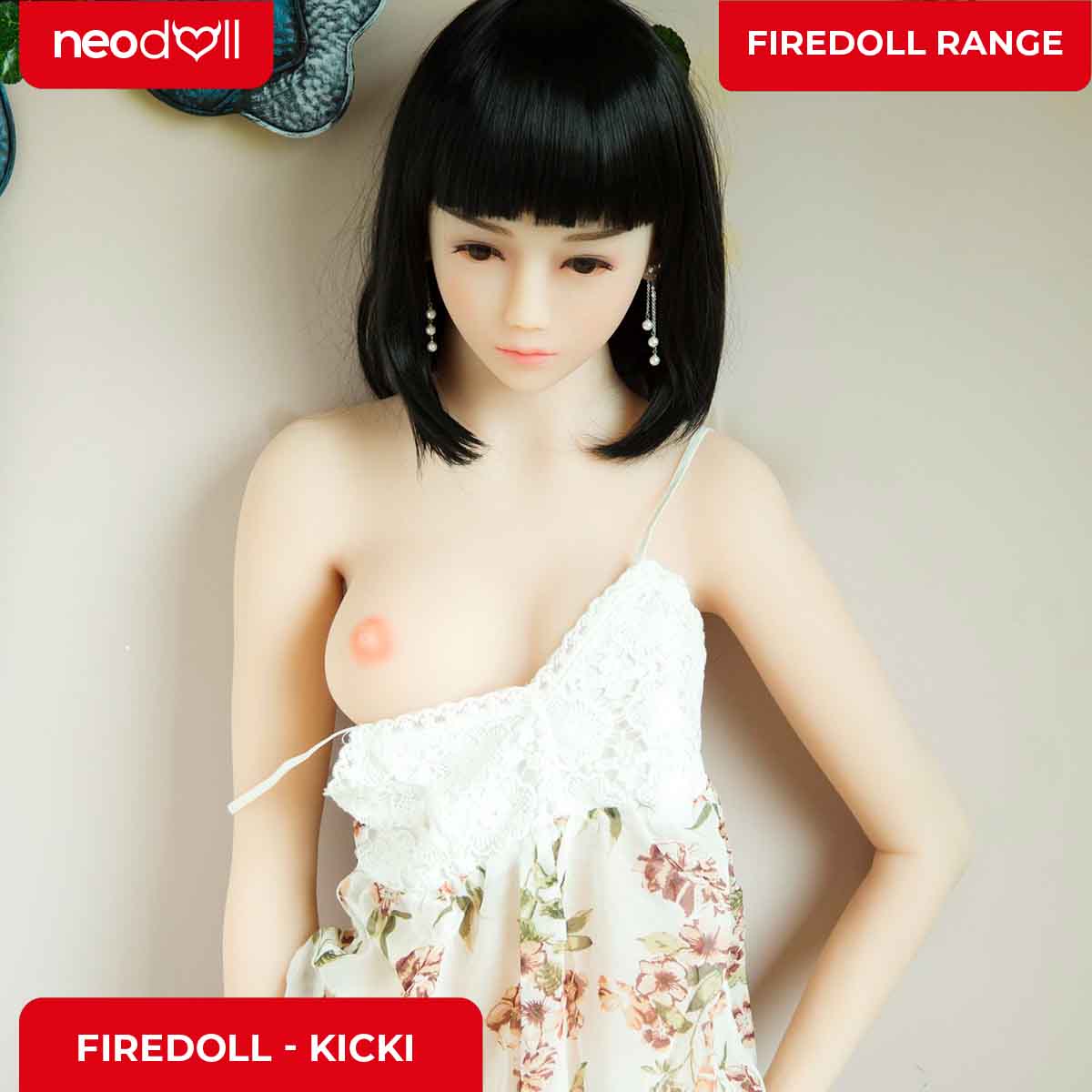 Fire Doll - Kicki - Poupée de Sexe Réaliste - 157cm - Gel Sein - Naturel