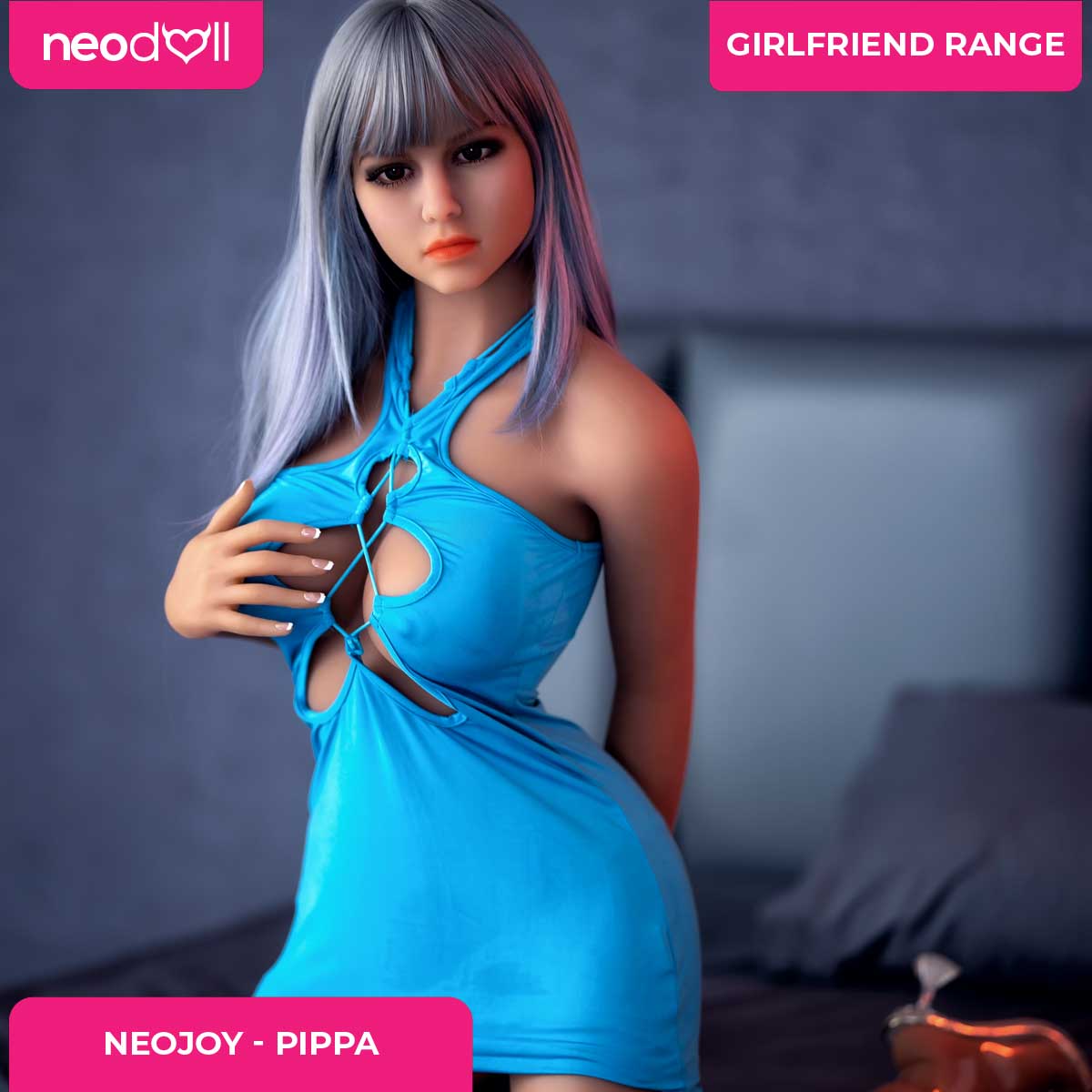Neodoll Girlfriend Pippa - Poupée de Sexe Réaliste - 158cm - Gel Sein - Bronzer