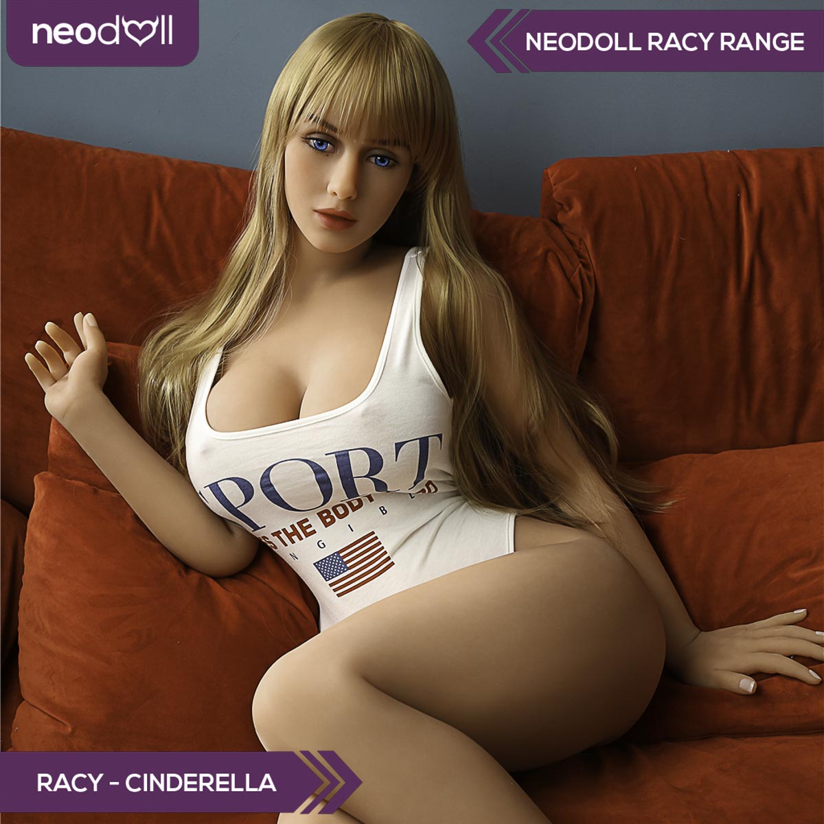 Neodoll Racy Cinderella - Poupée de Sexe Réaliste - 164cm Plus - Blanche