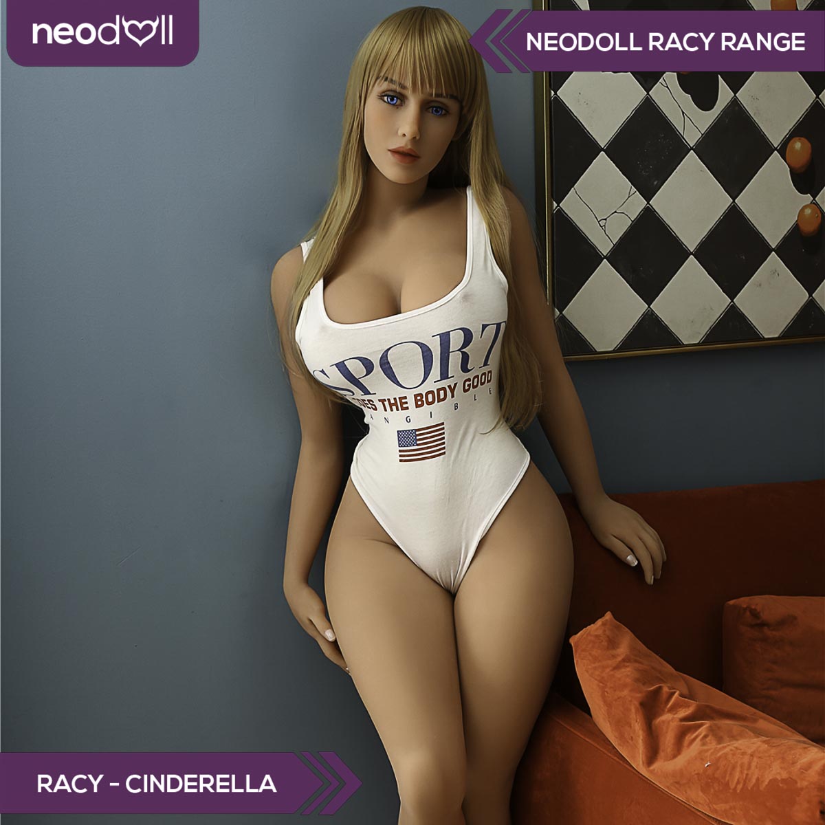 Neodoll Racy Cinderella - Poupée de Sexe Réaliste - 164cm Plus - Blanche