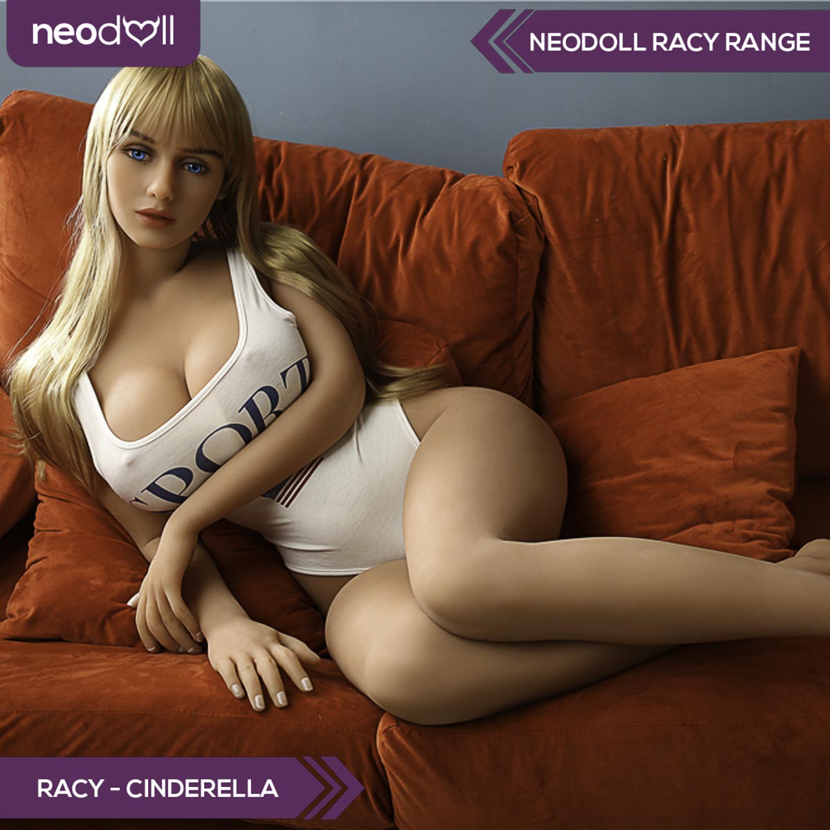 Neodoll Racy Cinderella - Poupée de Sexe Réaliste - 164cm Plus - Blanche