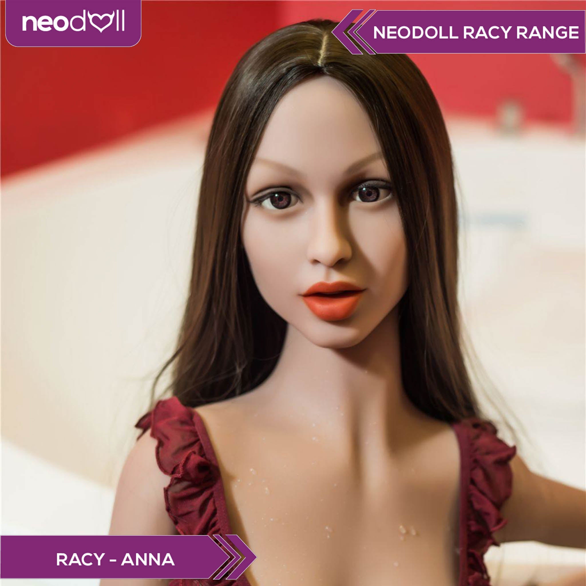 Neodoll Racy Anna - Poupée de Sexe Réaliste - 155cm - Brun