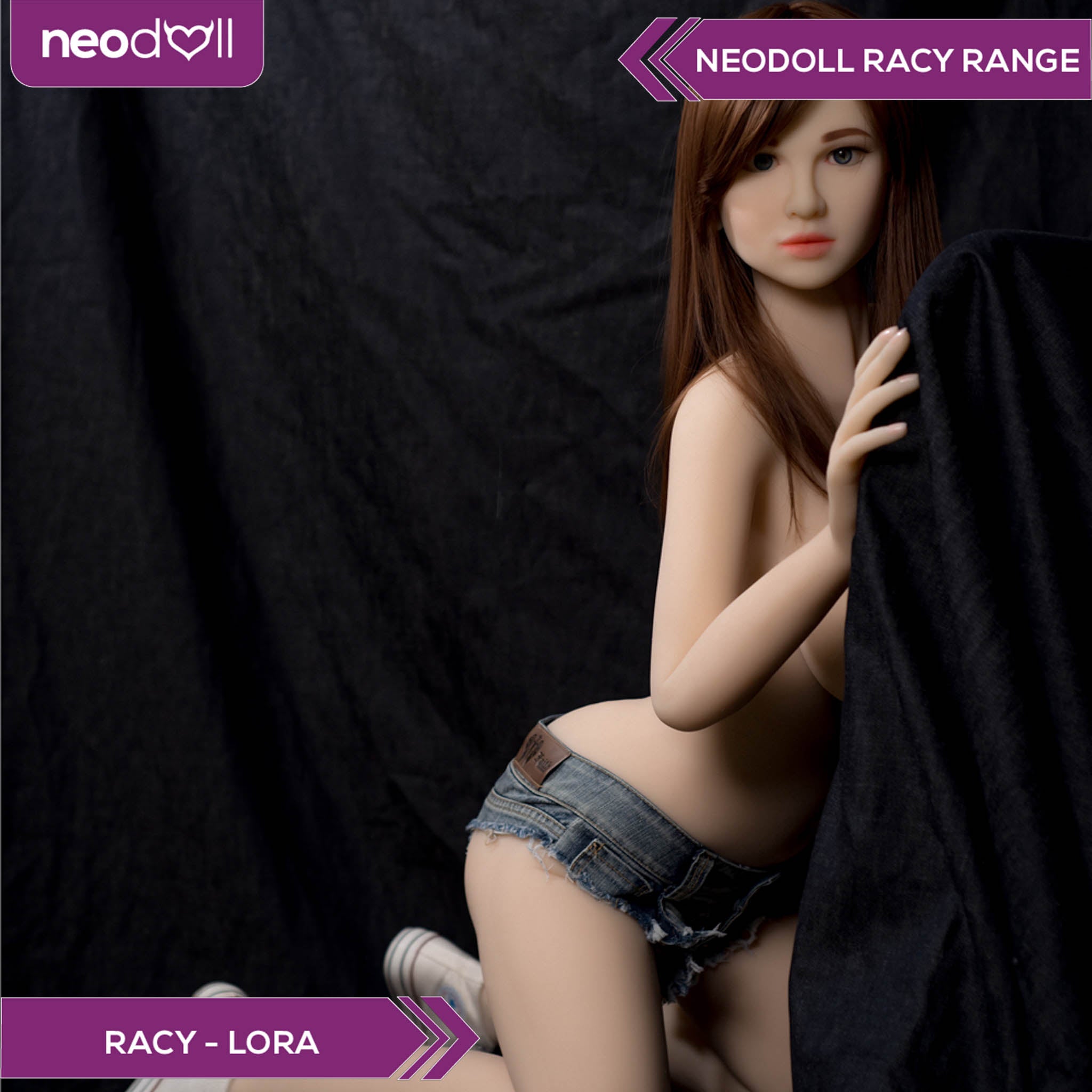 Neodoll Racy Lora - Poupée de Sexe Réaliste - 157cm - Brun Clair