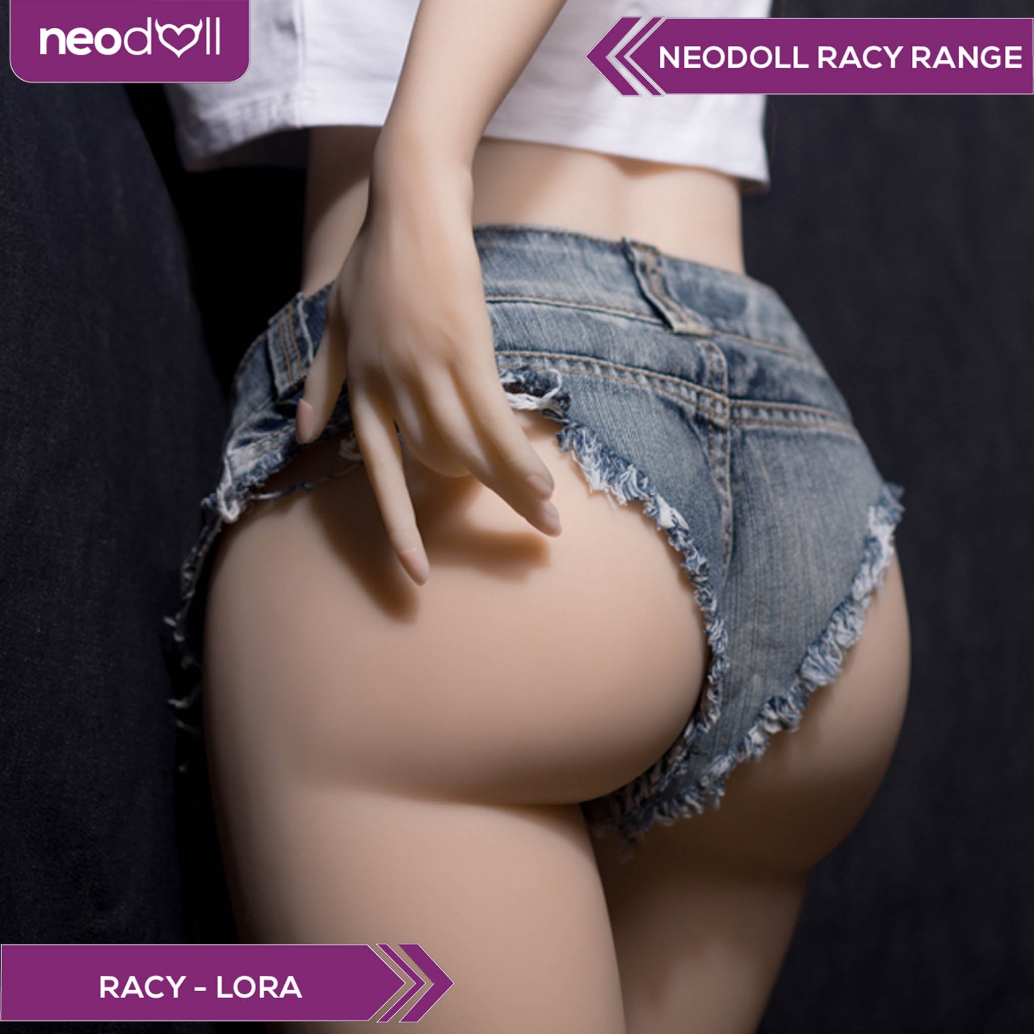 Neodoll Racy Lora - Poupée de Sexe Réaliste - 157cm - Brun Clair
