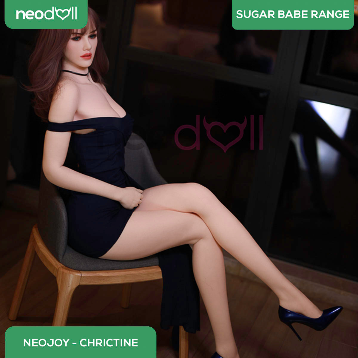 Neodoll Sugar Babe - Chrictine - Poupée de Sexe Réaliste - 175cm - Gel Sein - Utérus - Naturel