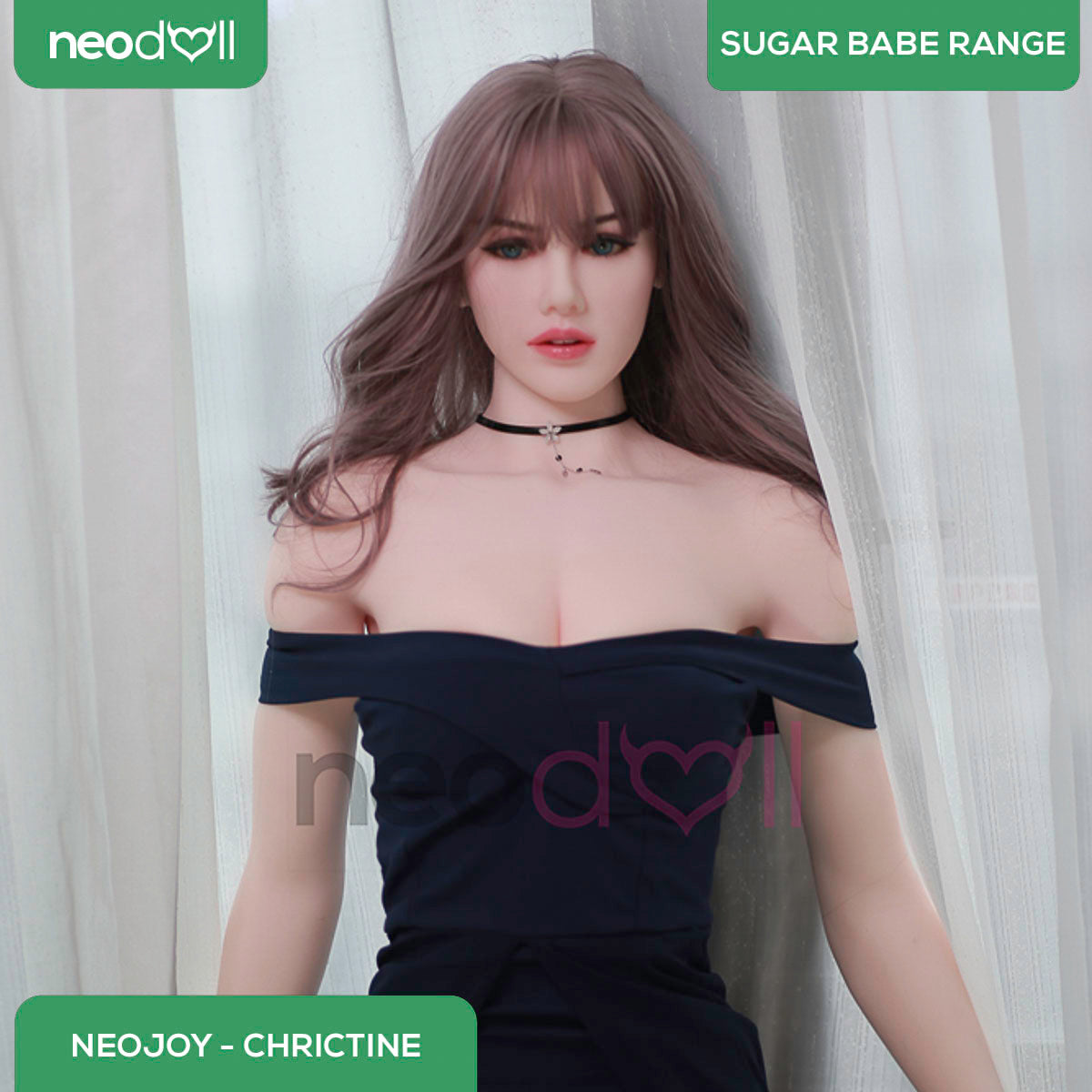 Neodoll Sugar Babe - Chrictine - Poupée de Sexe Réaliste - 175cm - Gel Sein - Utérus - Naturel