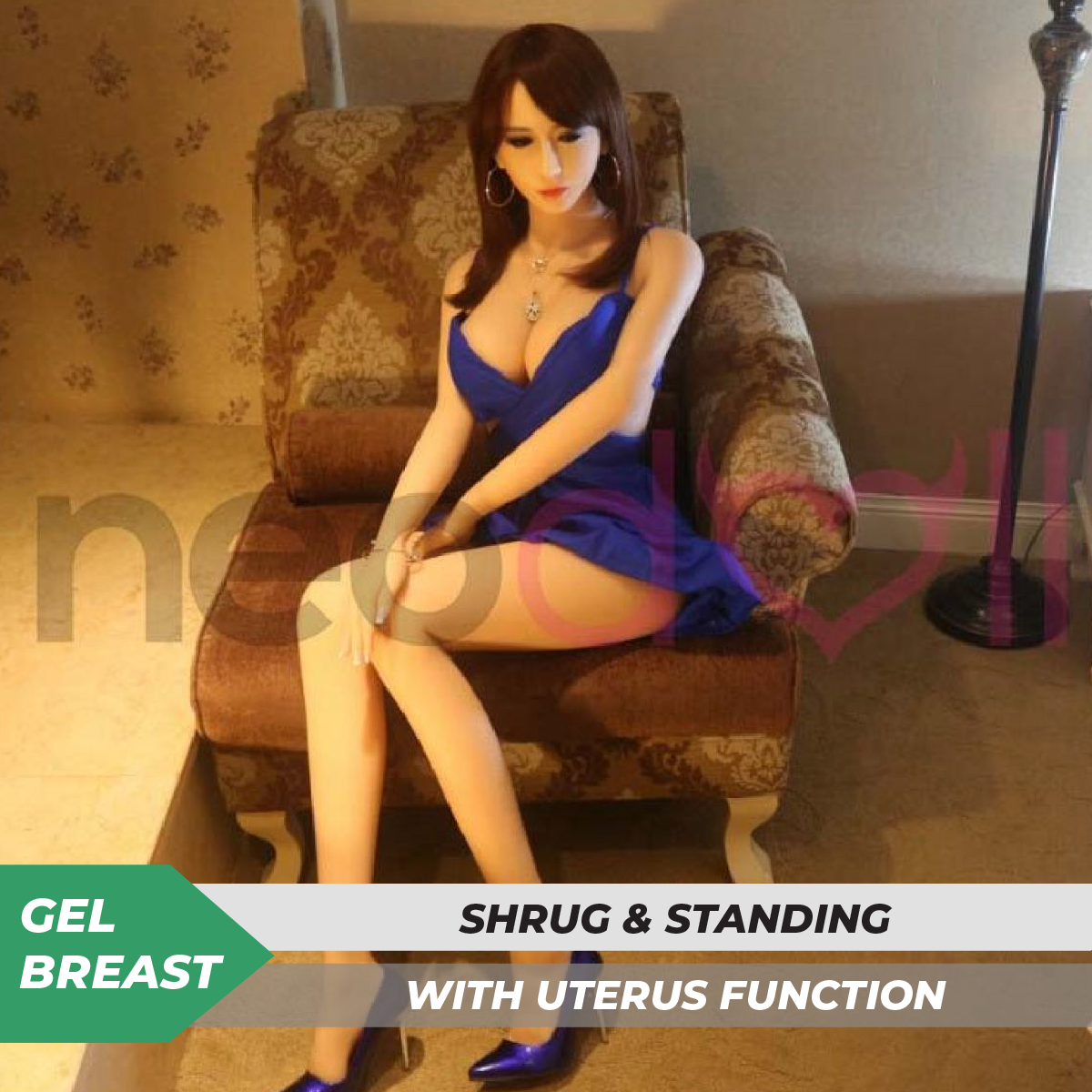 Neodoll Sugar Babe - Jessica - Poupée de Sexe Réaliste - 165cm - Gel Sein - Naturel