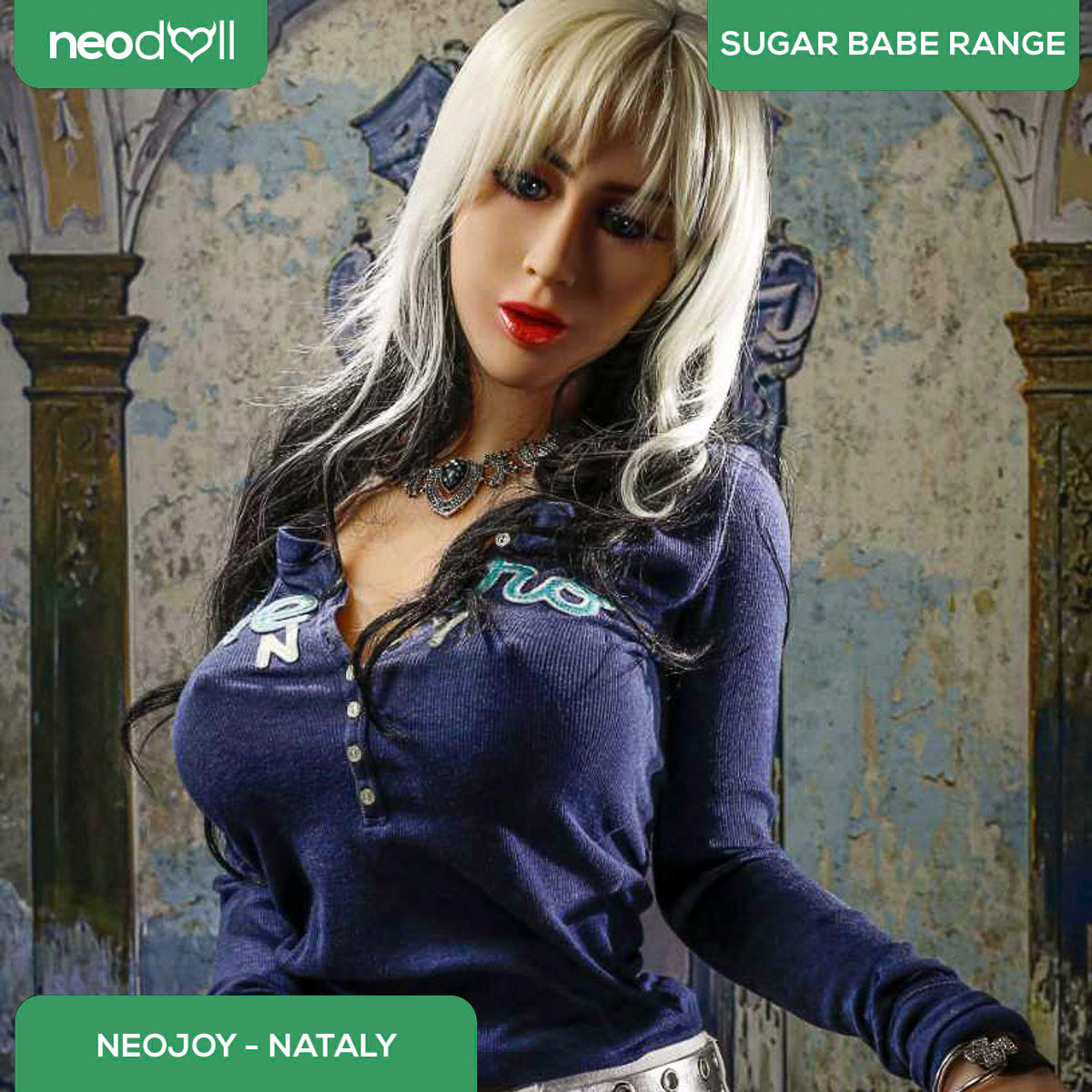 Neodoll Sugar Babe - Nataly - Poupée de Sexe Réaliste - 165cm - Gel Sein - Naturel