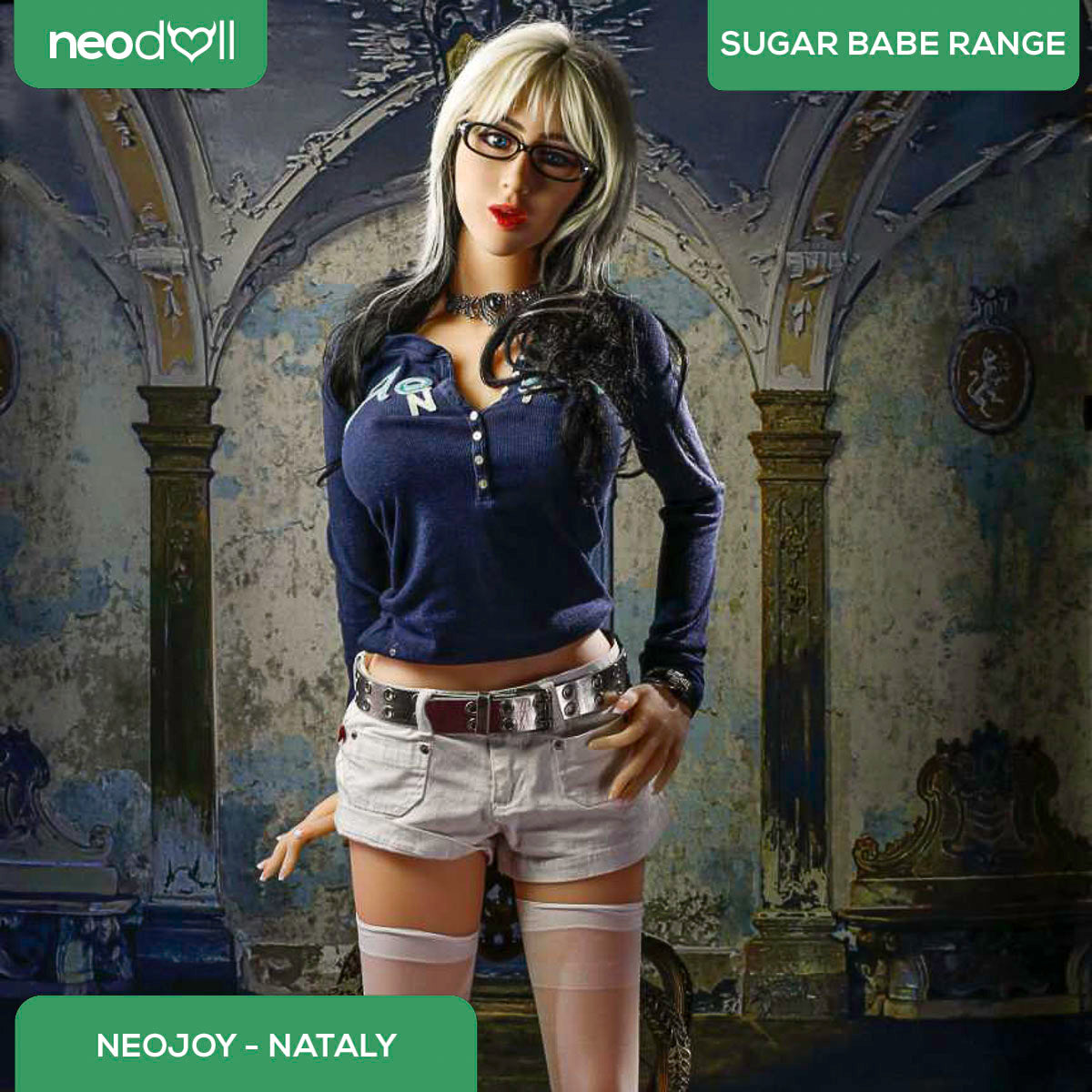 Neodoll Sugar Babe - Nataly - Poupée de Sexe Réaliste - 165cm - Gel Sein - Naturel