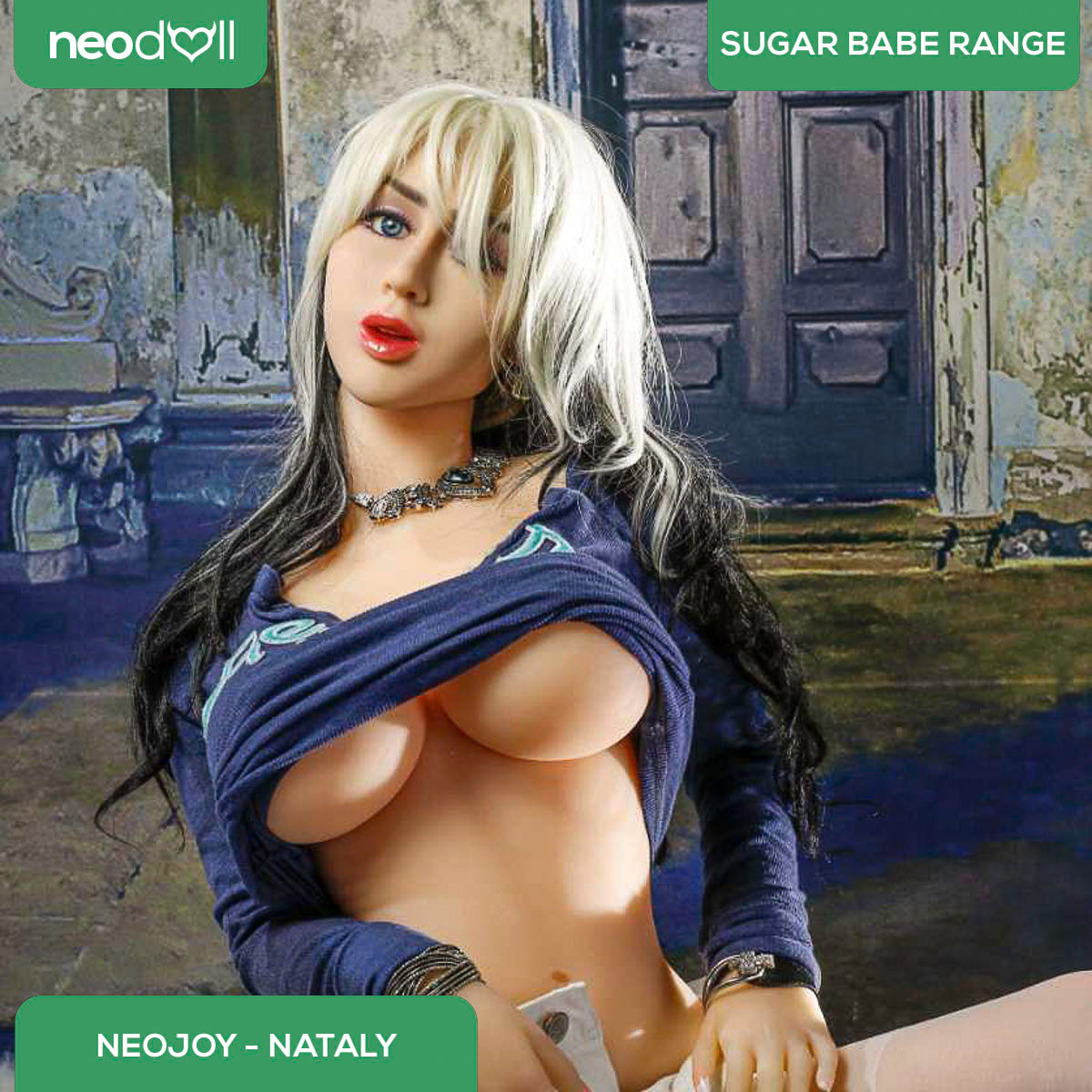 Neodoll Sugar Babe - Nataly - Poupée de Sexe Réaliste - 165cm - Gel Sein - Naturel