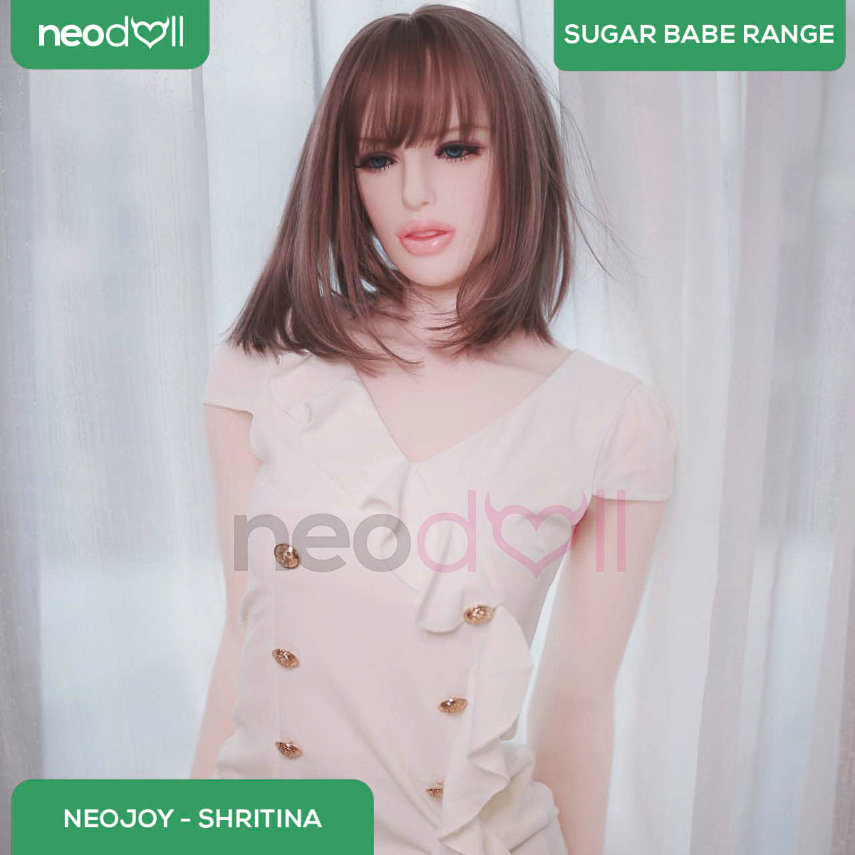 Neodoll Sugar Babe - Shritina - Poupée de Sexe Réaliste - 175cm - Gel Sein - Utérus - Naturel