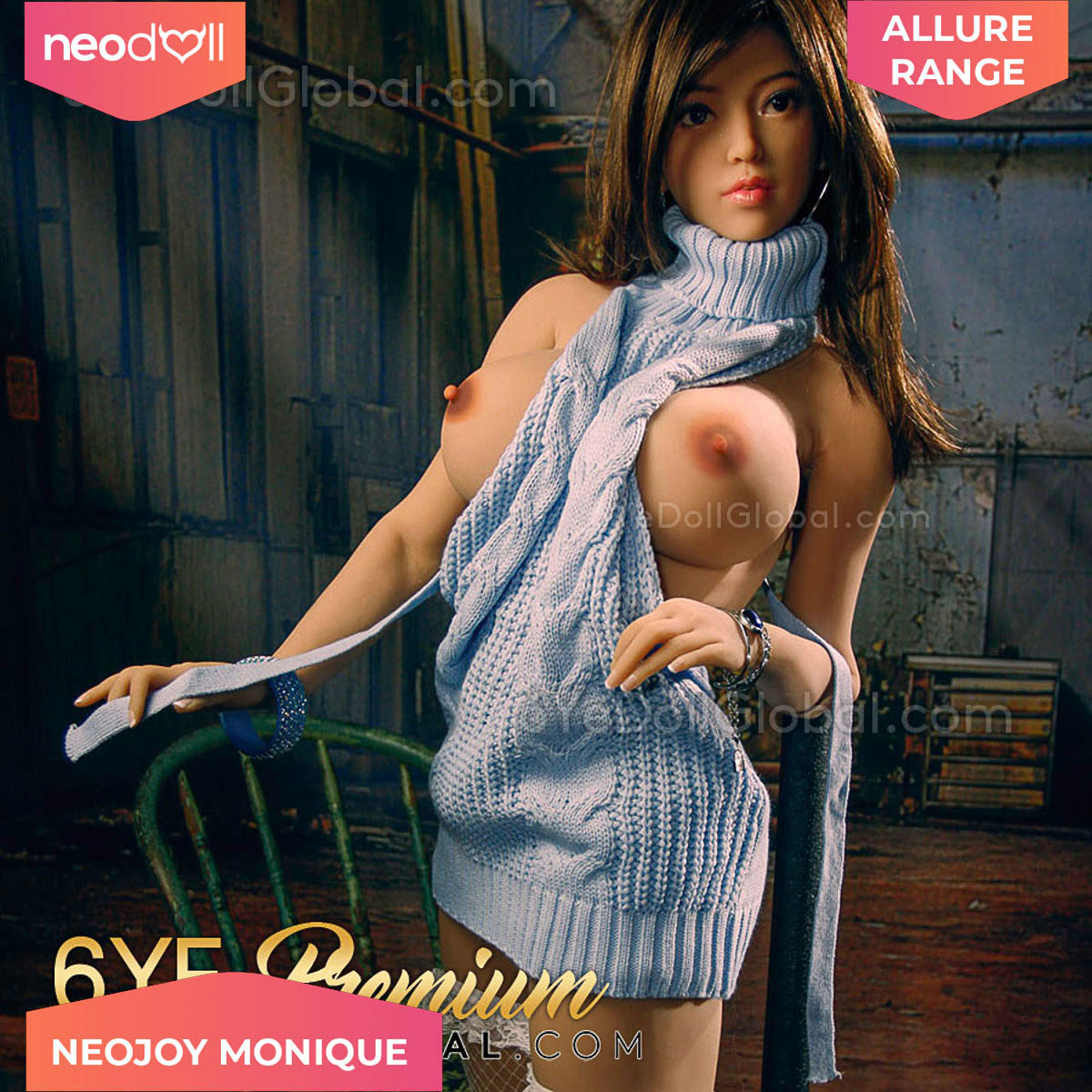 Neodoll Allure Monique - Poupée de Sexe Réaliste - 161cm - Bronzer