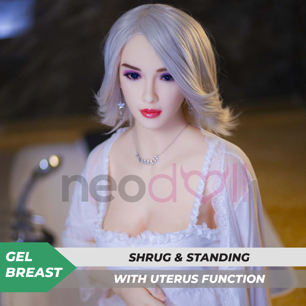 Neodoll Sugar Babe - Jeannie - Poupée de Sexe Réaliste - Utérus - 158cm - Naturel