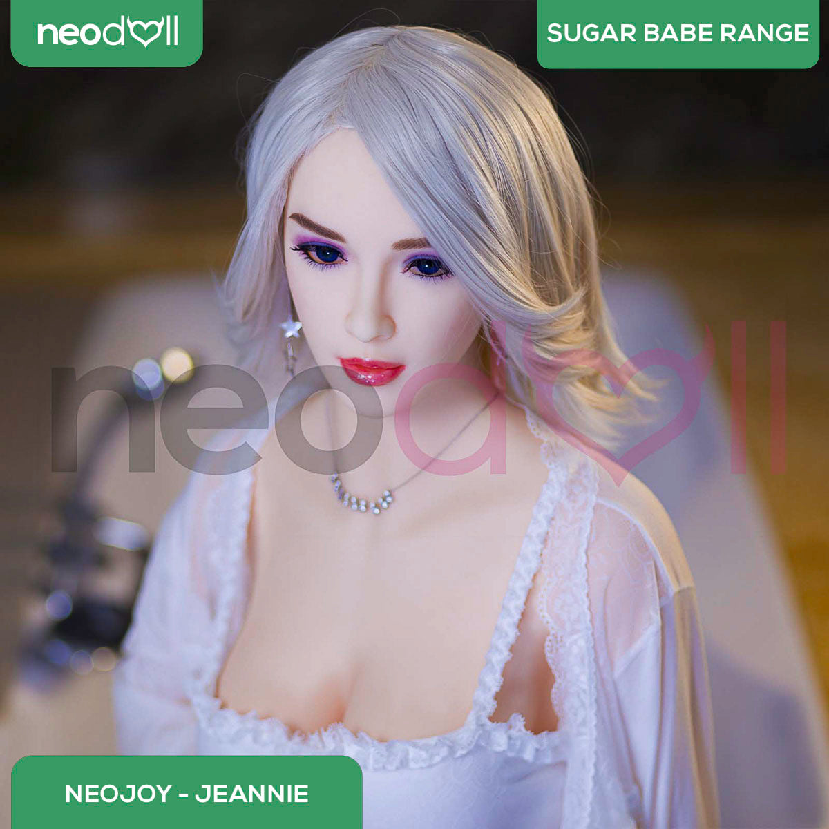 Neodoll Sugar Babe - Jeannie - Poupée de Sexe Réaliste - Utérus - 158cm - Naturel
