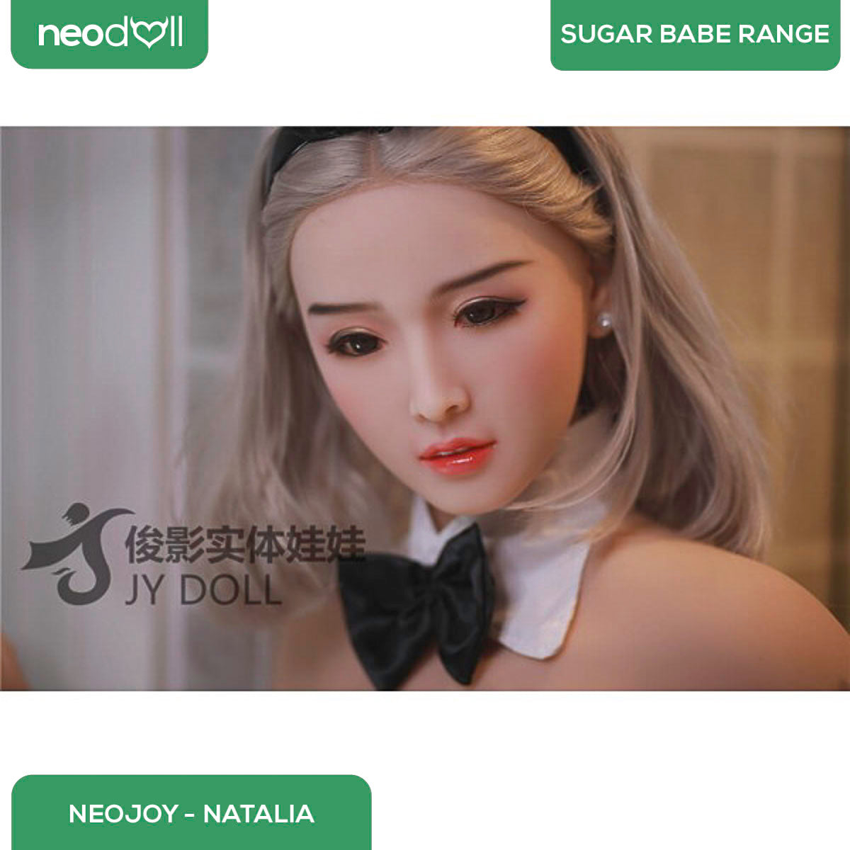 Neodoll Sugar Babe - Natalia - Poupée de Sexe Réaliste - 159cm - Gel Sein - Utérus - Blanche