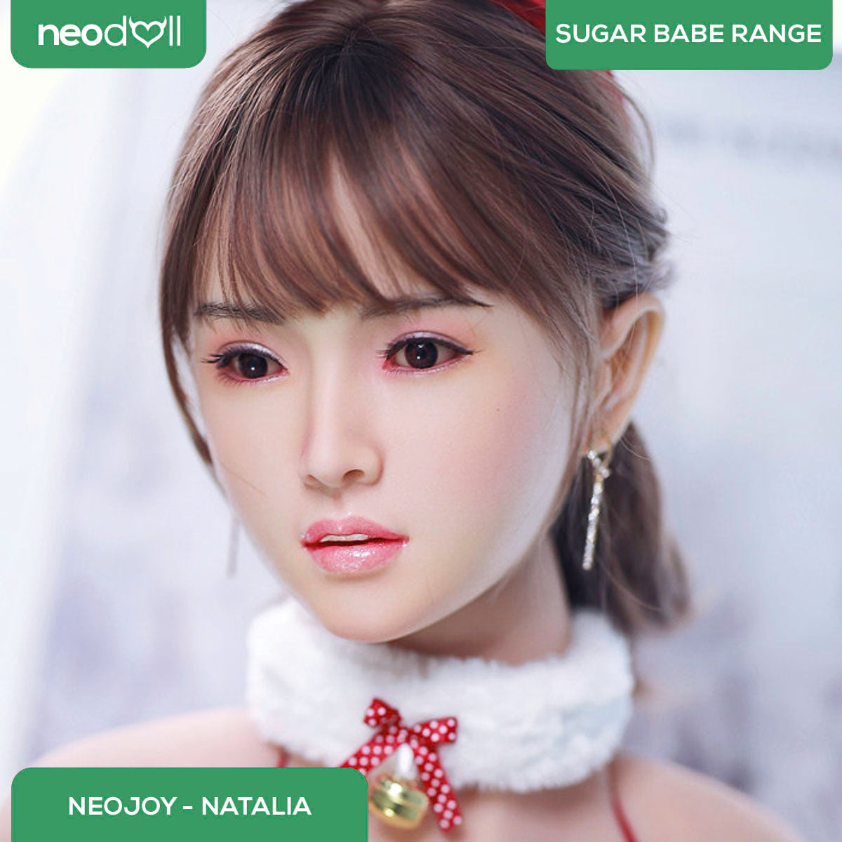Neodoll Sugar Babe - Aubree - Poupée de Sexe Hybride en TPE Silicone - 170cm - Gel Sein - Utérus - Couleur Silicone
