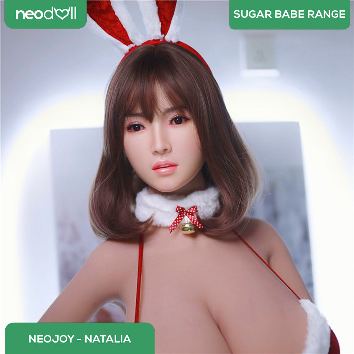 Neodoll Sugar Babe - Aubree - Poupée de Sexe Hybride en TPE Silicone - 170cm - Gel Sein - Utérus - Couleur Silicone