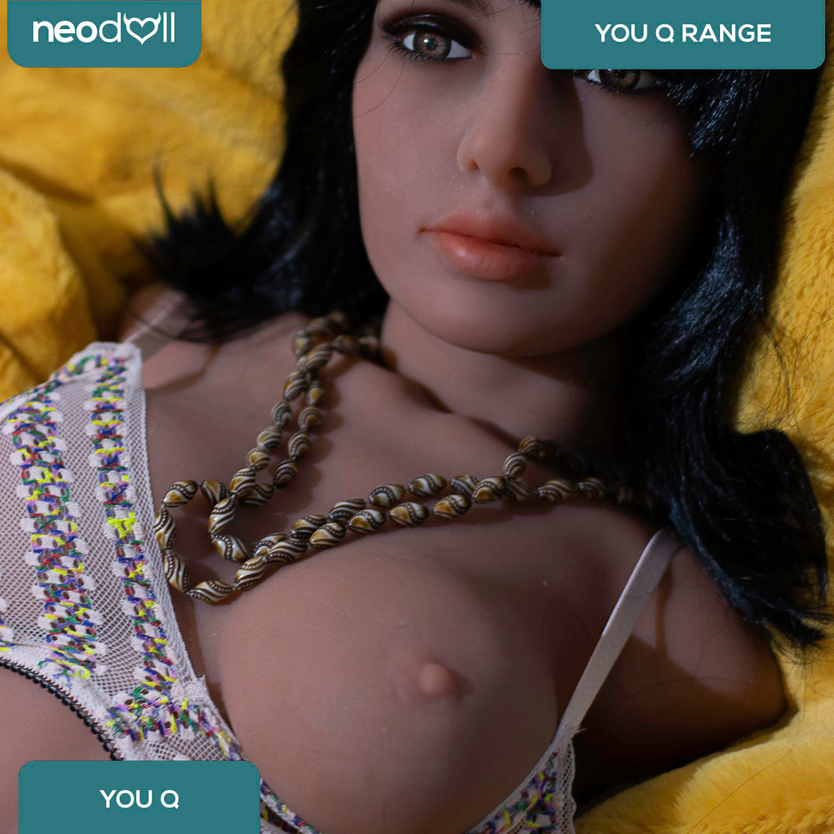 YouQ Doll - Anna - Torse de Poupée Sexuelle - Gel Sein - Bronzage Léger