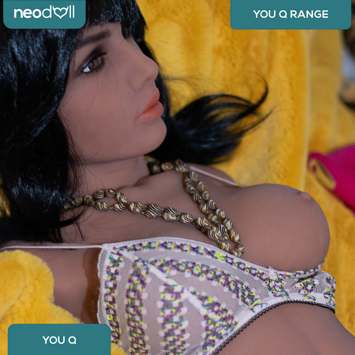 YouQ Doll - Anna - Torse de Poupée Sexuelle - Gel Sein - Bronzage Léger
