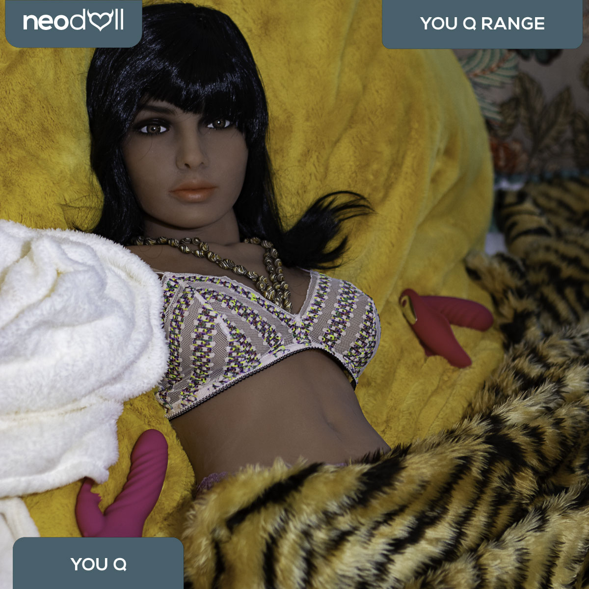 YouQ Doll - Anna - Torse de Poupée Sexuelle - Gel Sein - Bronzage Léger