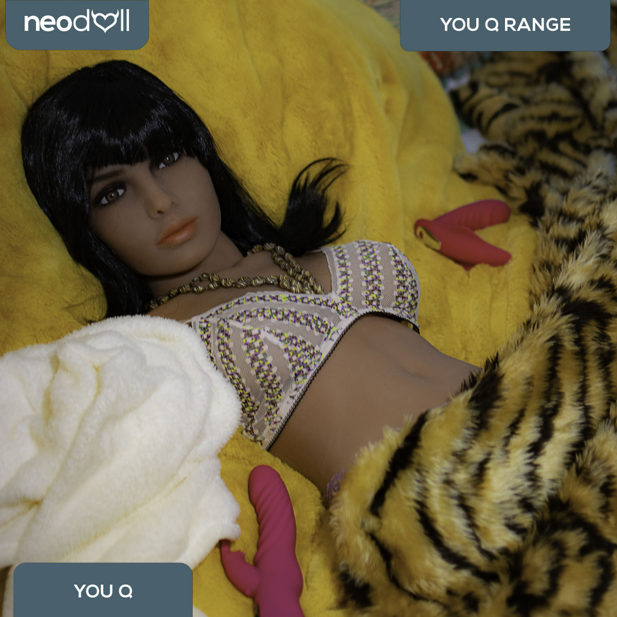 YouQ Doll - Anna - Torse de Poupée Sexuelle - Gel Sein - Bronzage Léger