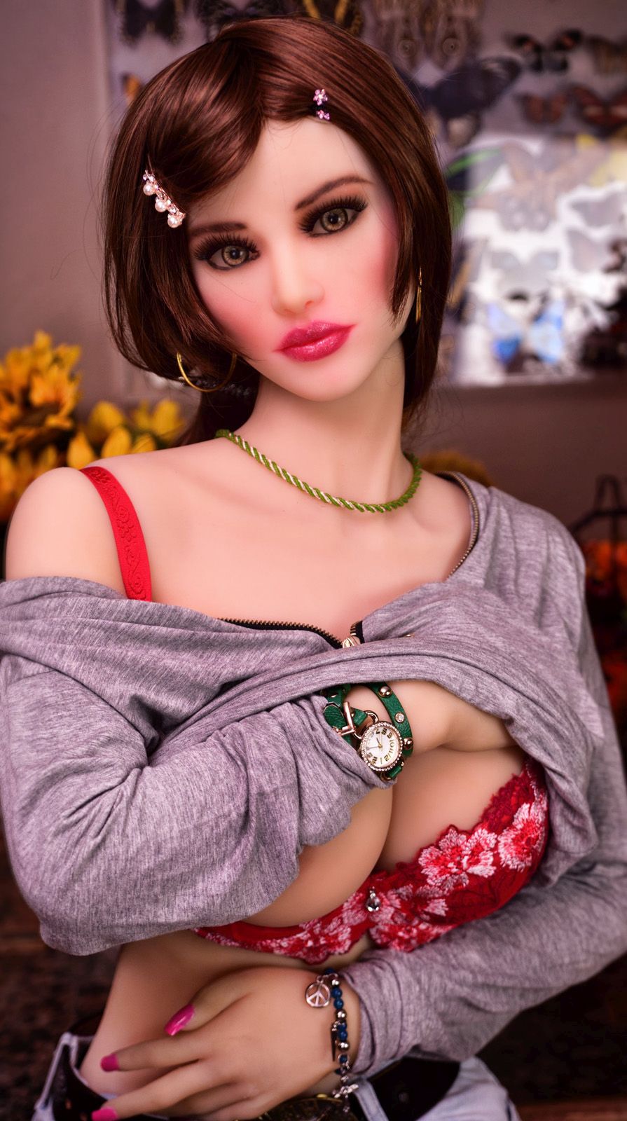 Doll Forever Christi 165cm Big Breast - Poupée de Sexe Réaliste - Blanche