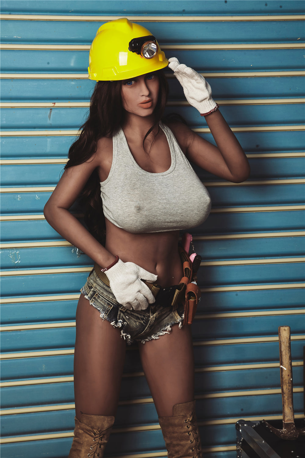 Neodoll Racy Anna - Plus Size - Poupée de Sexe Réaliste - 163cm Plus - Brun
