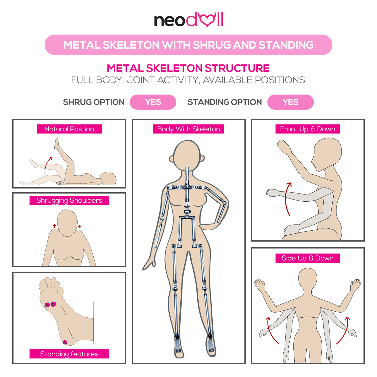 Neodoll Racy Alisa - Poupée de Sexe Réaliste - 160cm - Brun